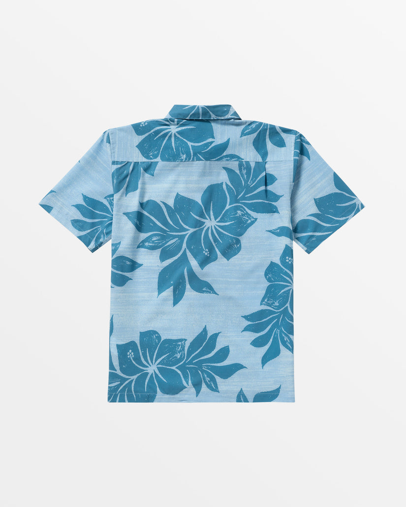 Waterman Pelican Point Short Sleeve Shirt - Dusk Blue Pelican Point Woven