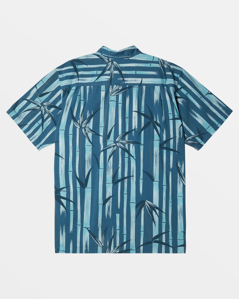 Waterman Bamboo Cove Short Sleeve Shirt - Indian Teal Bamboo Cove