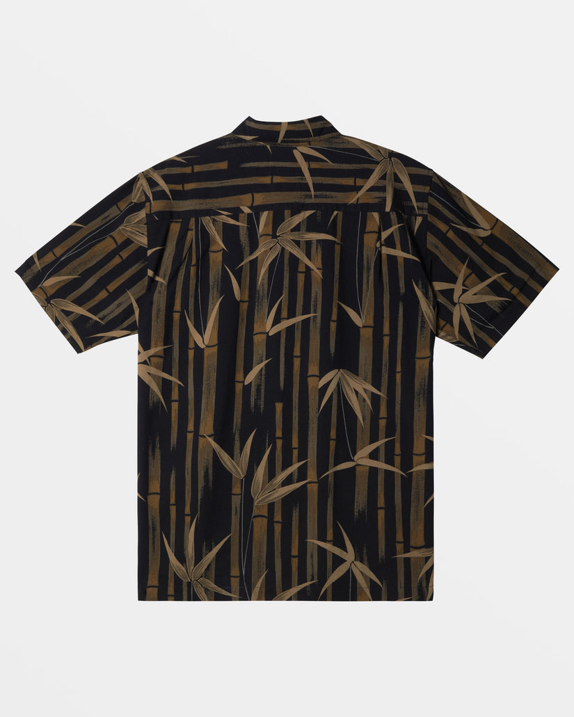 Waterman Bamboo Cove Short Sleeve Shirt - Black Bamboo Cove