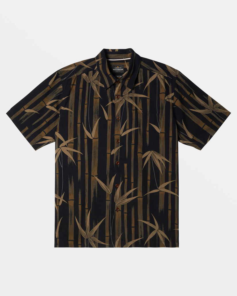 Waterman Bamboo Cove Short Sleeve Shirt - Black Bamboo Cove