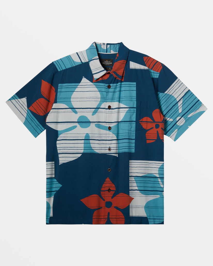 Waterman Block Head Short Sleeve Shirt - Majolica Blue Blockhead