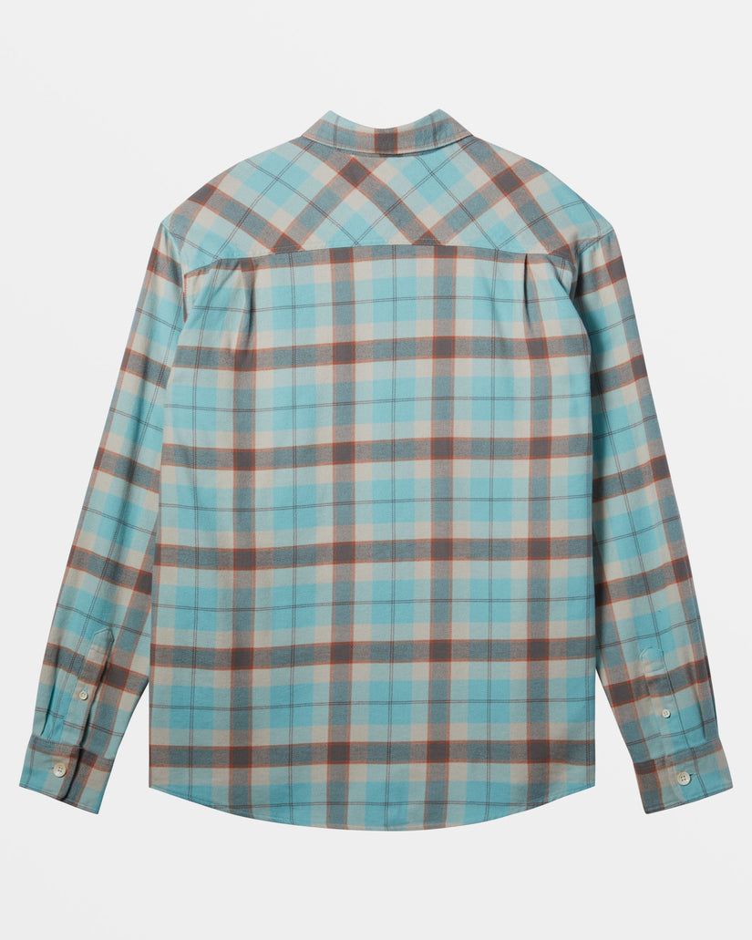 Waterman Dawn Patrol Long Sleeve Flannel Shirt - Reef Waters Dawn Patrol