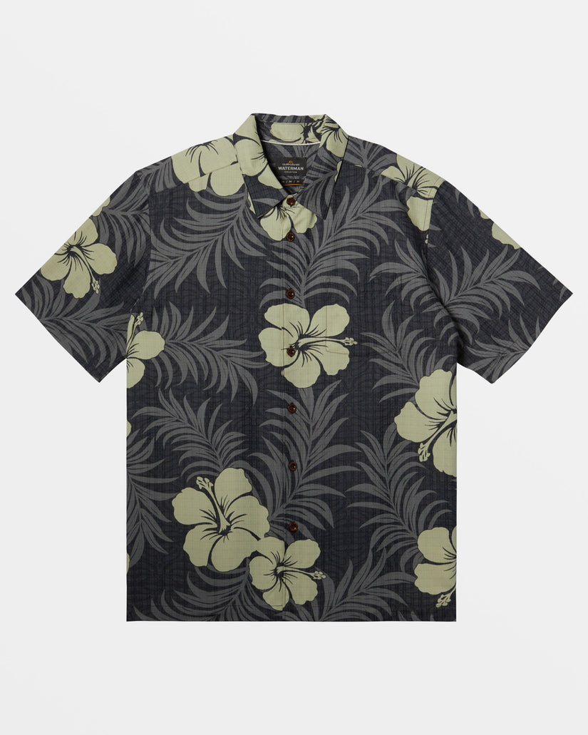 Waterman Full Bloom Short Sleeve Shirt - Black