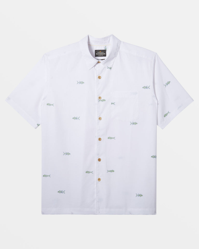 Waterman Full House Short Sleeve Shirt - White