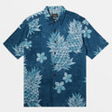 Waterman Pineapple Bay Short Sleeve Shirt - Indian Teal Pineapple Bay