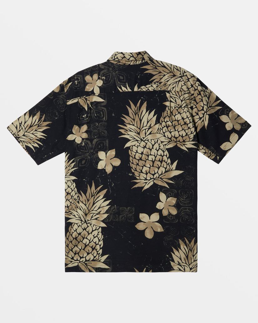 Waterman Pineapple Bay Short Sleeve Shirt - Black Pineapple Bay