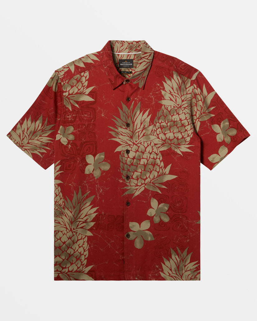 Waterman Pineapple Bay Short Sleeve Shirt - Tandori Spice Pineapple Bay