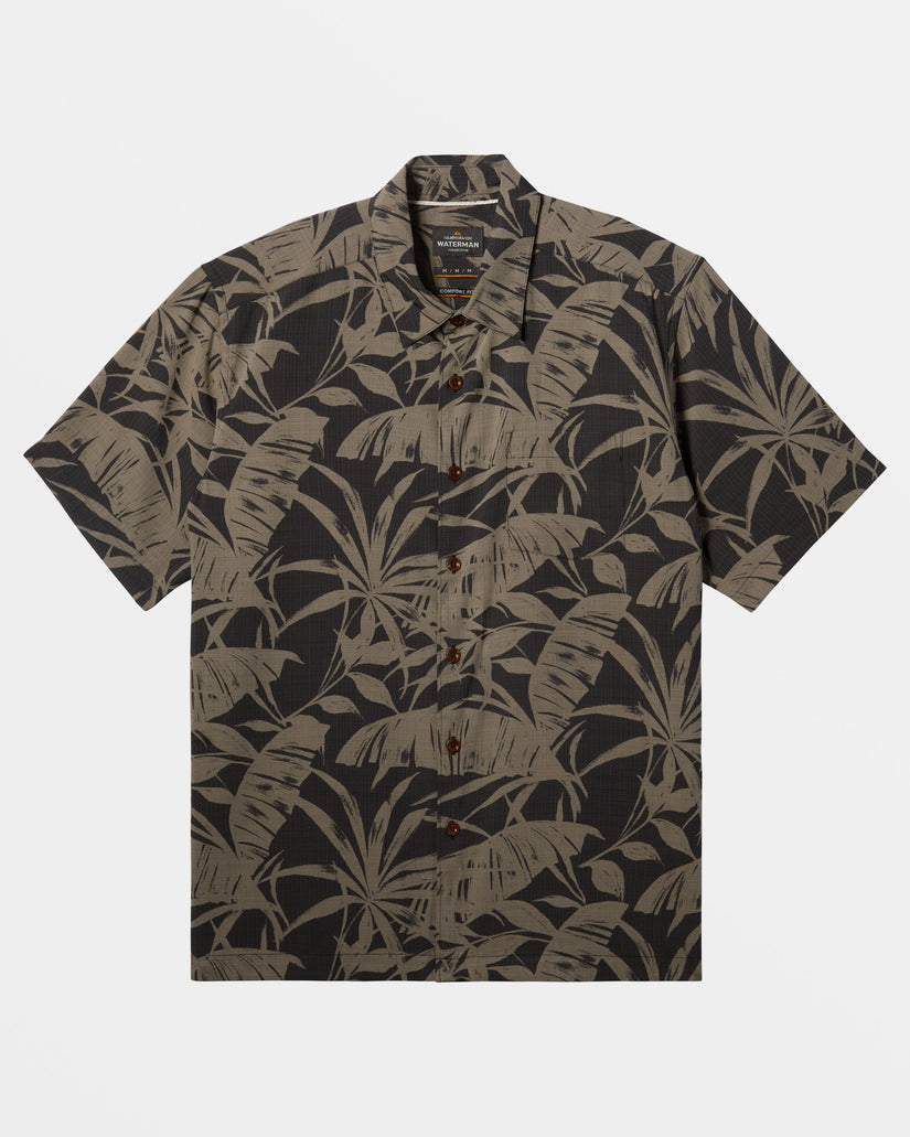 Waterman Nature Made Short Sleeve Shirt - Black Nature Made