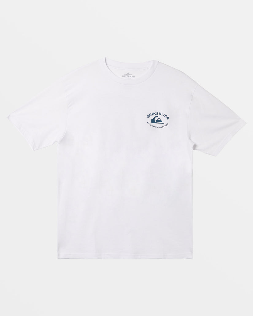 Waterman Blue Print T-Shirt - White