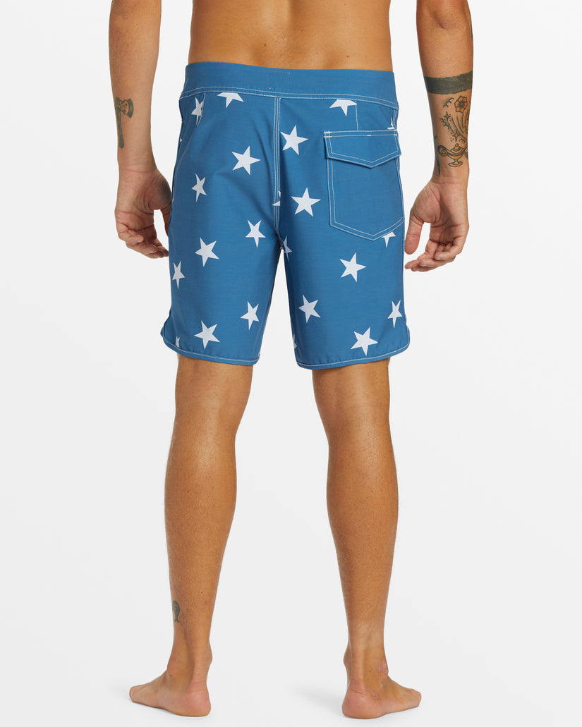 Original Scallop Jester 18" Boardshorts - Star Sapphire