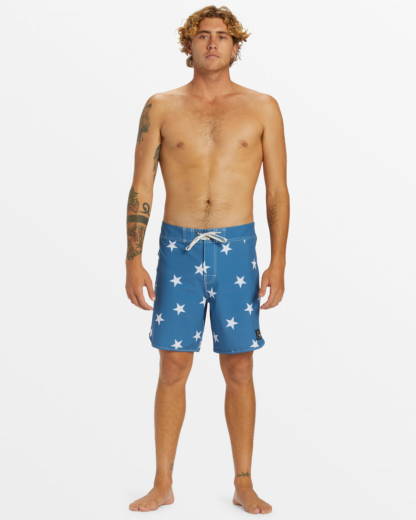 Original Scallop Jester 18" Boardshorts - Star Sapphire