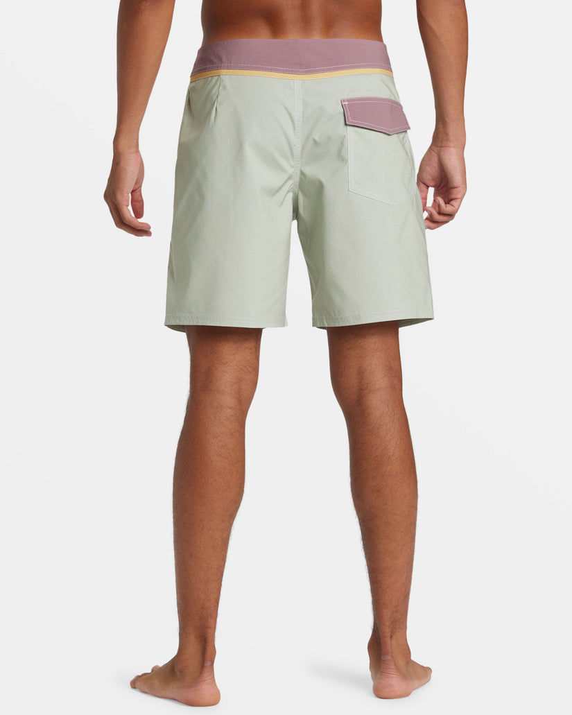 Original Straight Leg Solid 18" Boardshorts - Desert Sage