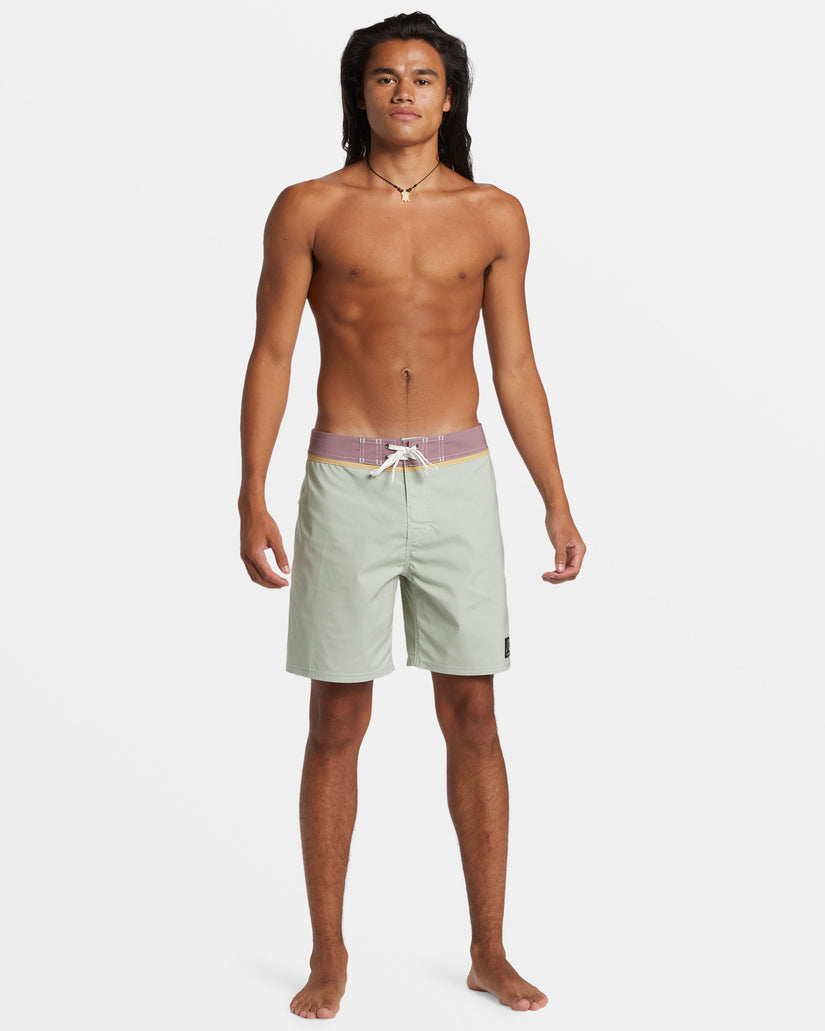 Original Straight Leg Solid 18" Boardshorts - Desert Sage