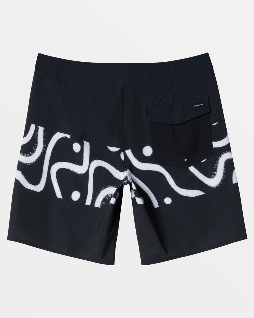 Highline Straight Leg 19" Boardshorts - Black