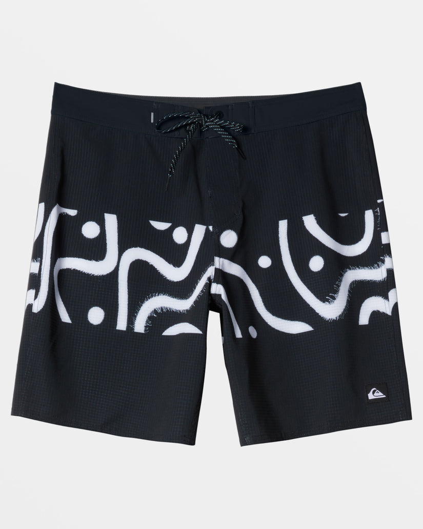 Highline Straight Leg 19" Boardshorts - Black