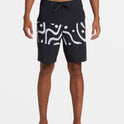 Highline Straight Leg 19" Boardshorts - Black