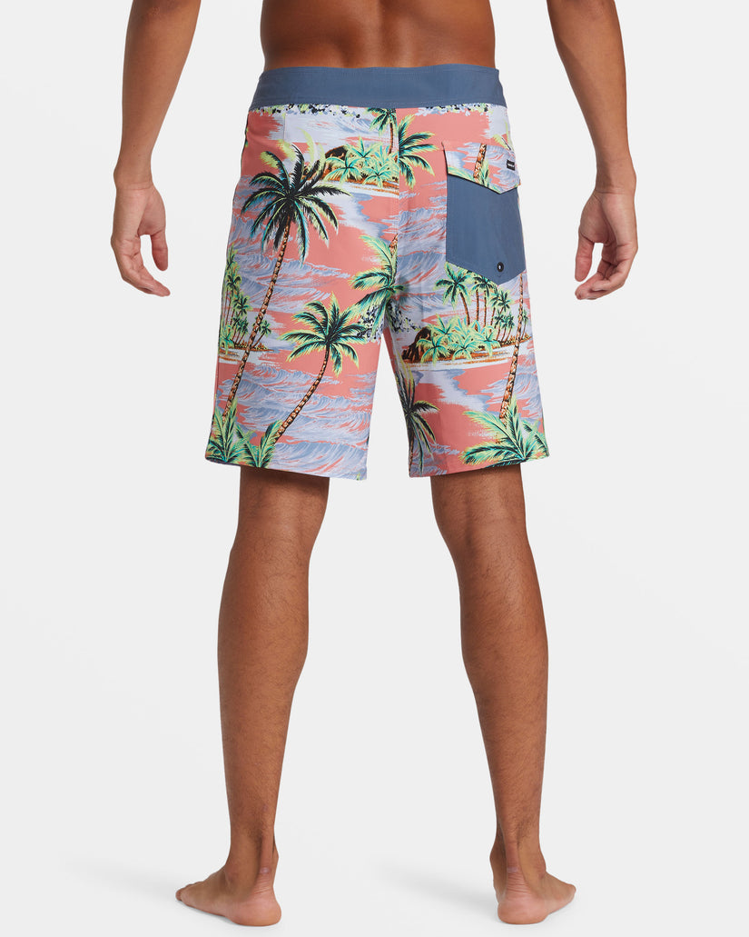 Surfsilk Straight Leg 19" Boardshorts - Spiced Coral