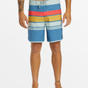 Everyday Stripe 19" Boardshorts - Star Sapphire