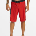 Saturn Solid 21" Boardshorts - Salsa