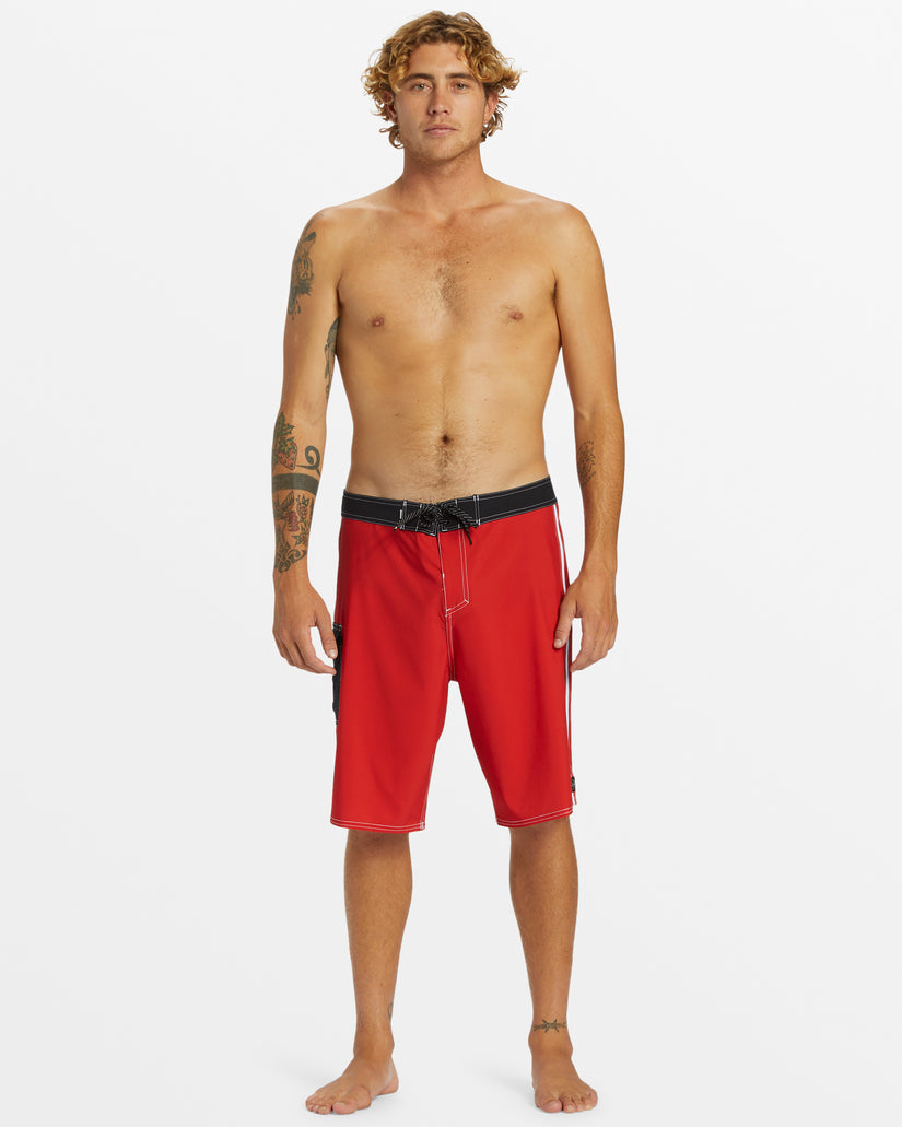 Saturn Solid 21" Boardshorts - Salsa