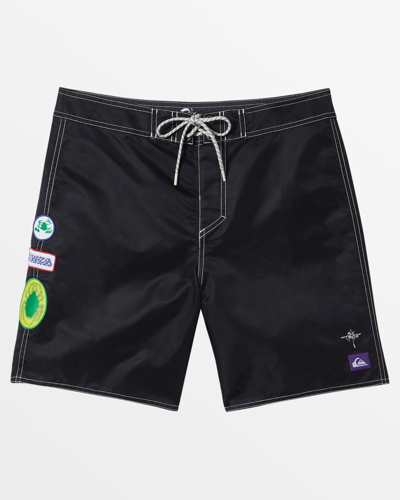 Rick Griffin Nylon 18.5'' Boardshorts - Black