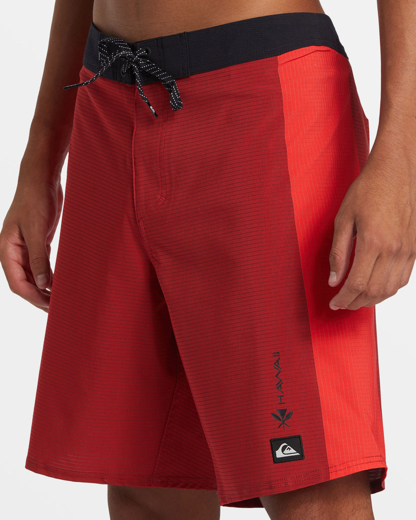 Highline Hawaii Arch 19" Boardshorts - Salsa