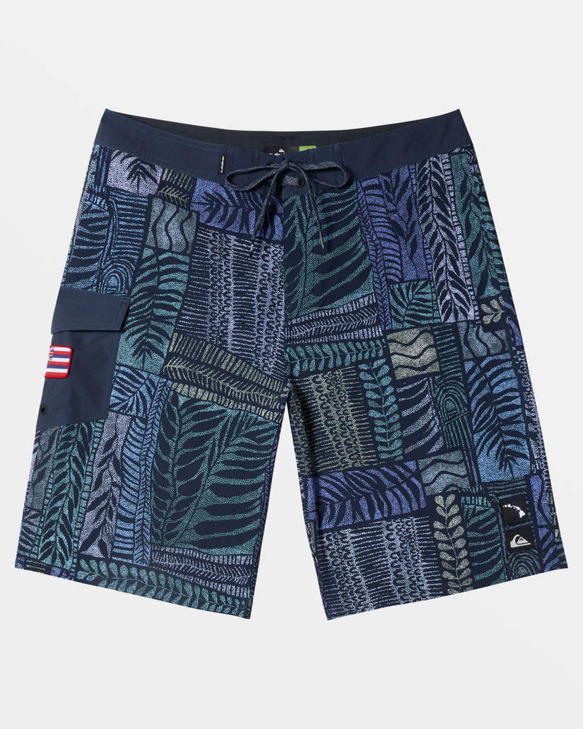 Surfsilk Hawaii Tropics 21" Boardshorts - Dark Navy