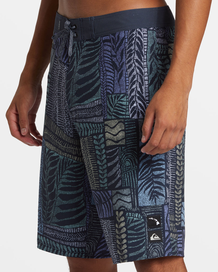 Surfsilk Hawaii Tropics 21" Boardshorts - Dark Navy