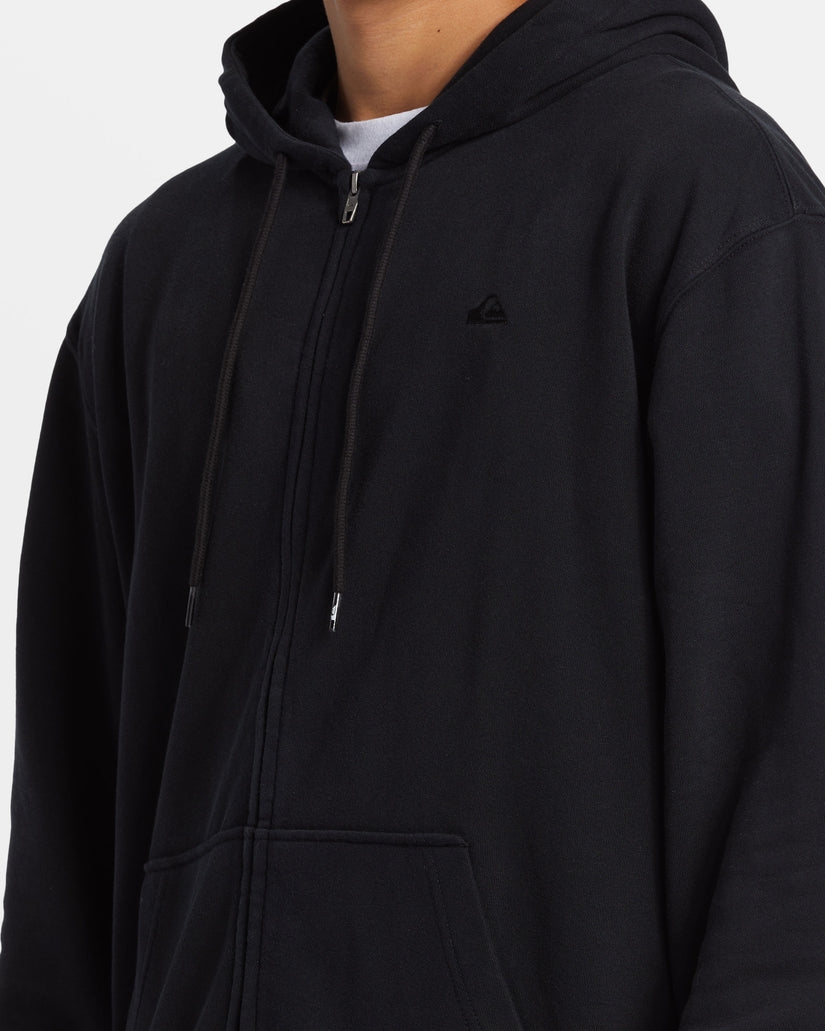 Salt Water Zip Hoodie - Black