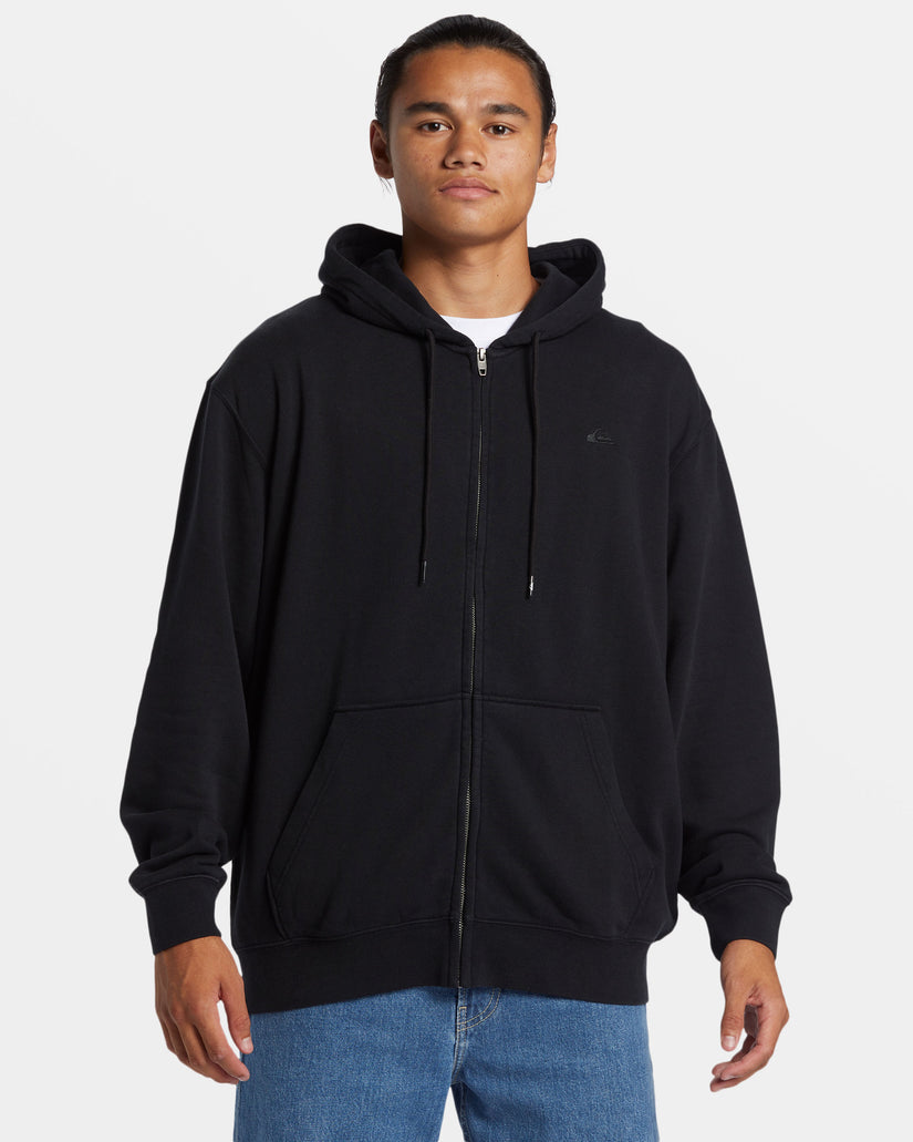 Salt Water Zip Hoodie - Black