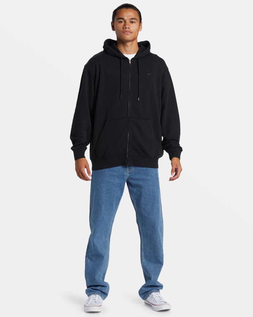 Salt Water Zip Hoodie - Black