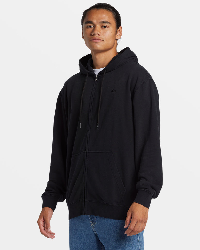 Salt Water Zip Hoodie - Black