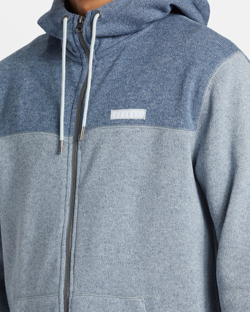 Keller Block Zip Hoodie - Ice Flow Heather