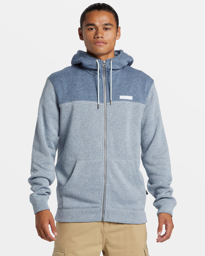 Keller Block Zip Hoodie - Ice Flow Heather