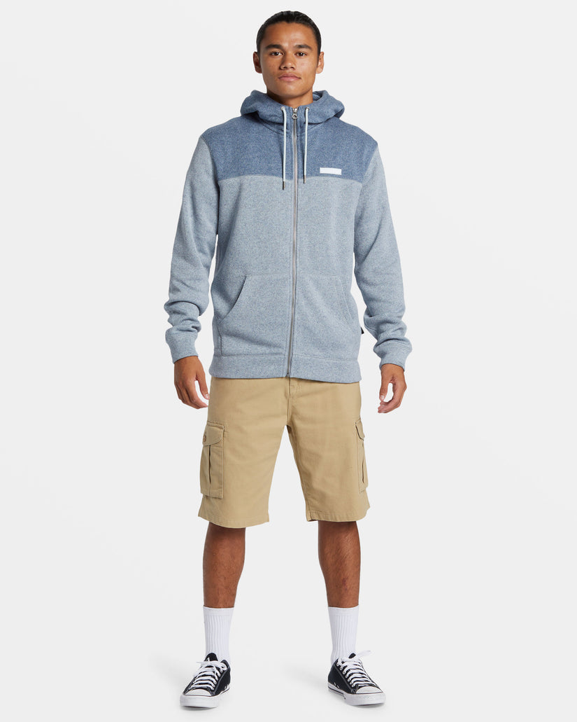 Keller Block Zip Hoodie - Ice Flow Heather