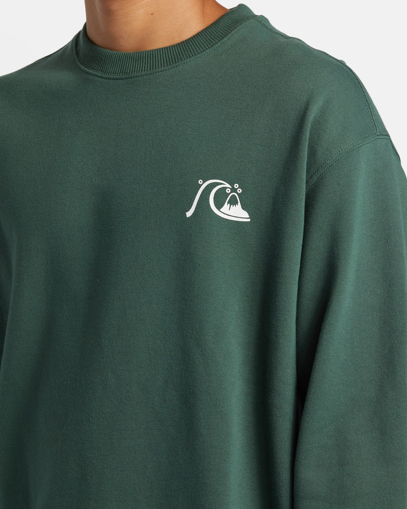 DNA Bubble Logo Crew Neck Sweatshirt - Forest