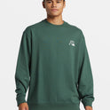 DNA Bubble Logo Crew Neck Sweatshirt - Forest