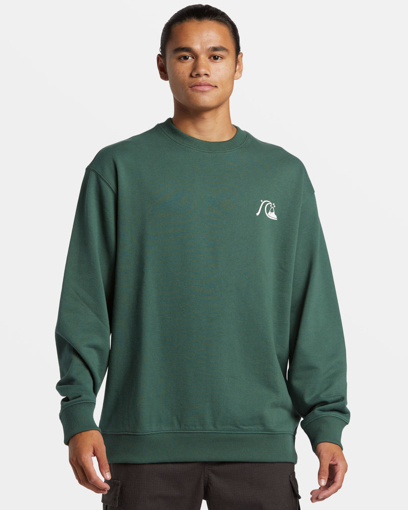 DNA Bubble Logo Crew Neck Sweatshirt - Forest