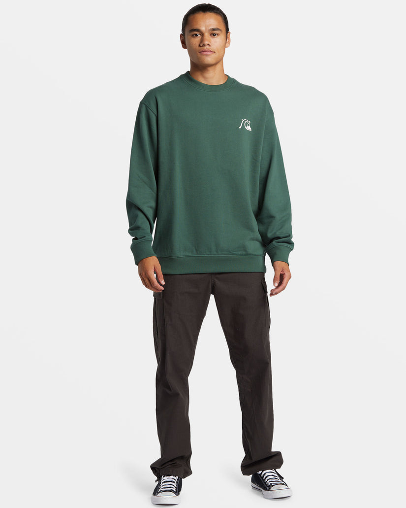 DNA Bubble Logo Crew Neck Sweatshirt - Forest