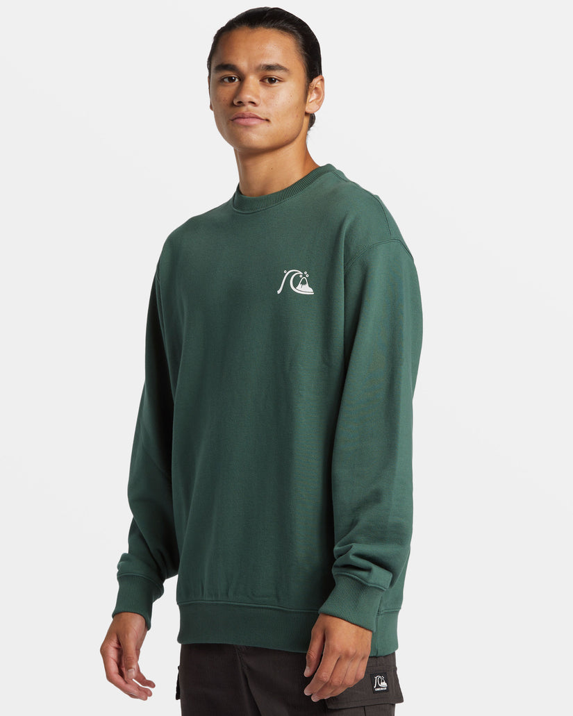 DNA Bubble Logo Crew Neck Sweatshirt - Forest