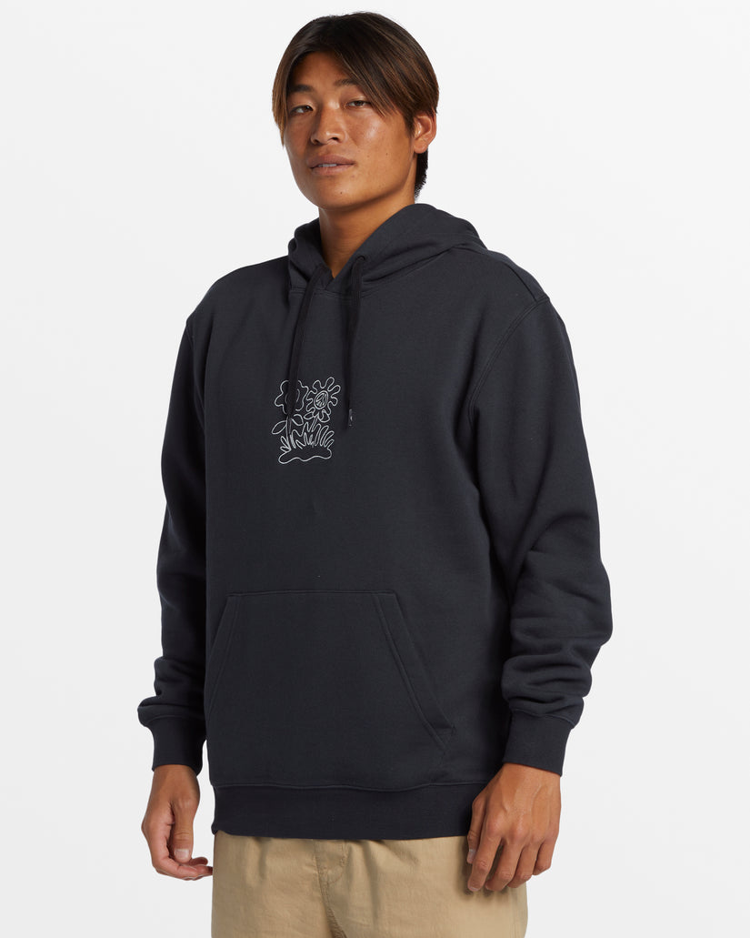 Graphic Mix Hoodie - Black