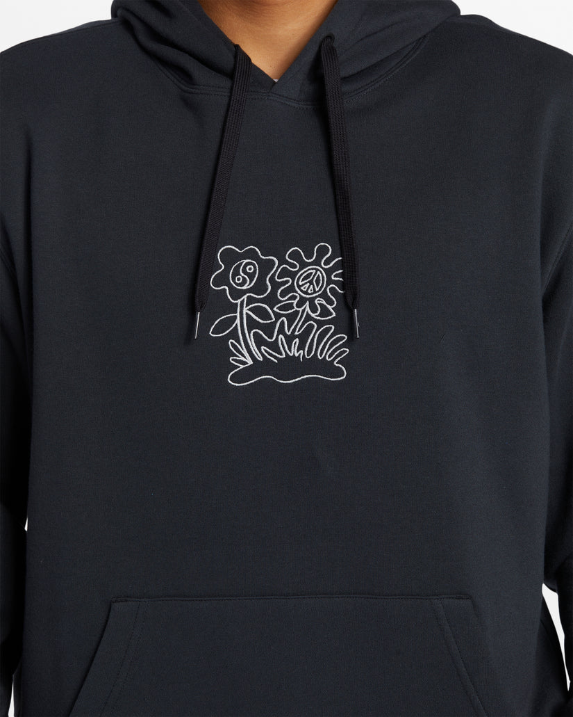 Graphic Mix Hoodie - Black