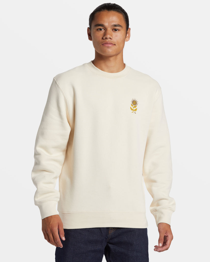 E Peace Out Crew Neck Sweatshirt - Birch