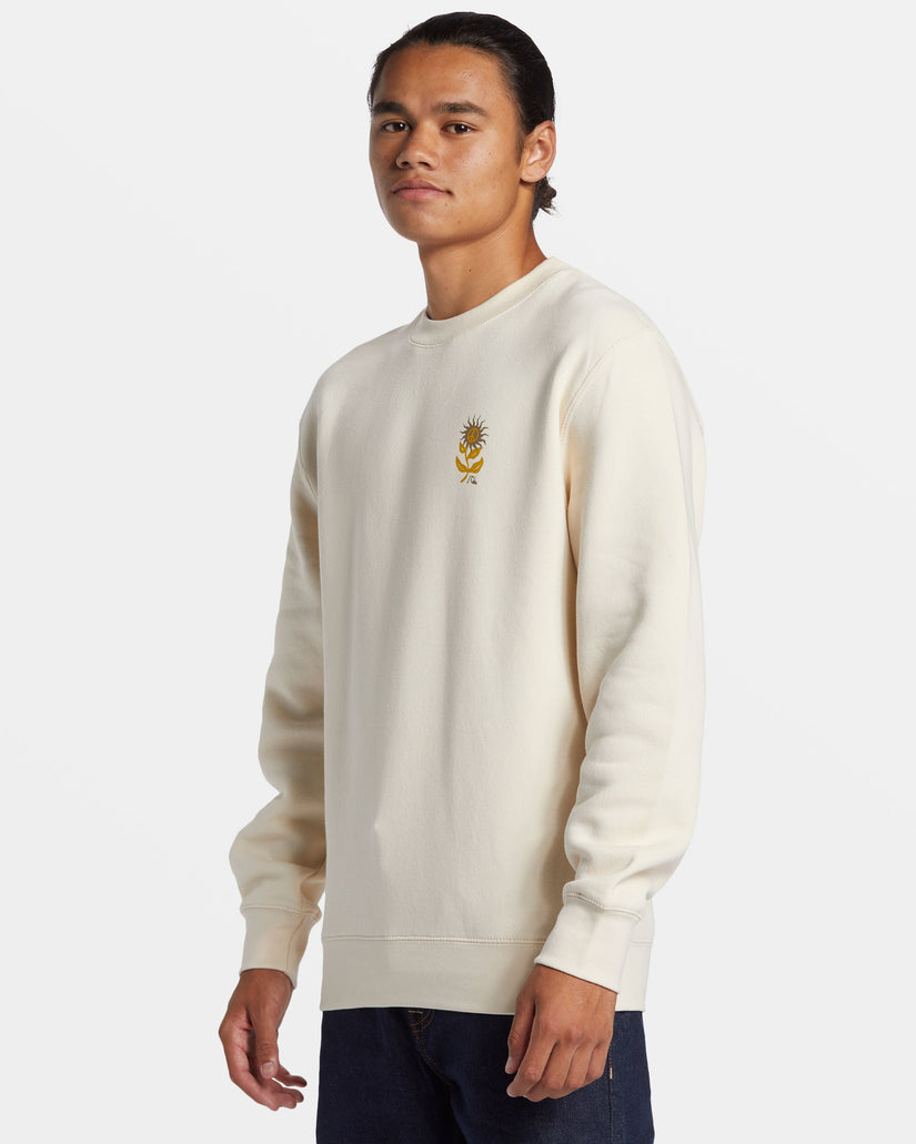 E Peace Out Crew Neck Sweatshirt - Birch