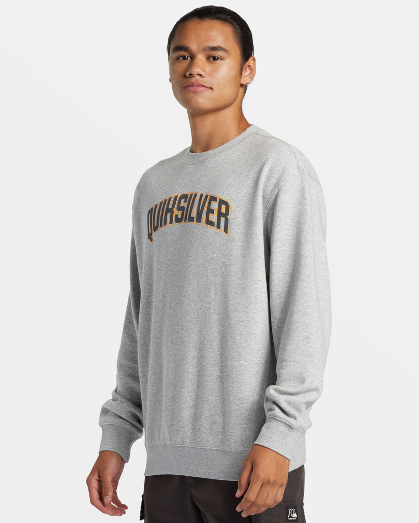 Graphic Crewneck Sweatshirt - Grey Heather