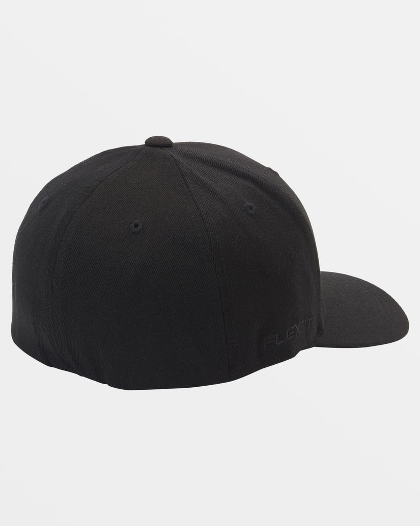 Mountain And Wave Flexfit Hat - Black/Black