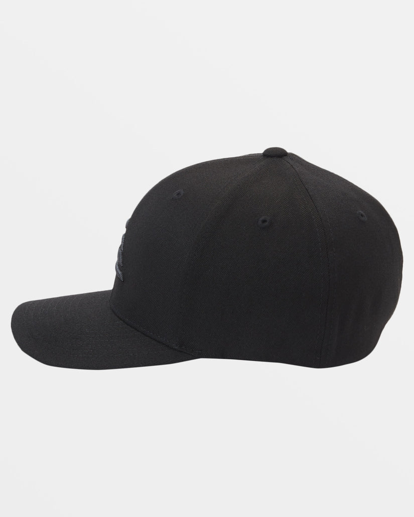 Mountain And Wave Flexfit Hat - Black/Black