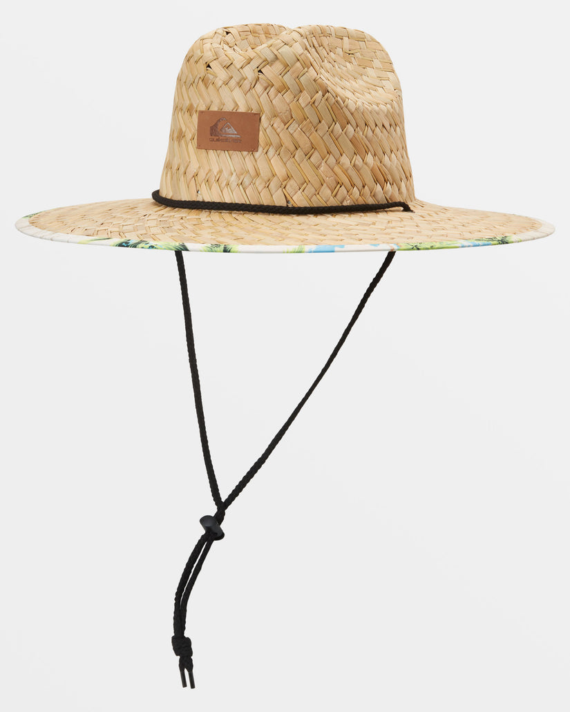 Pierside Print Sun Hat - Black/Black