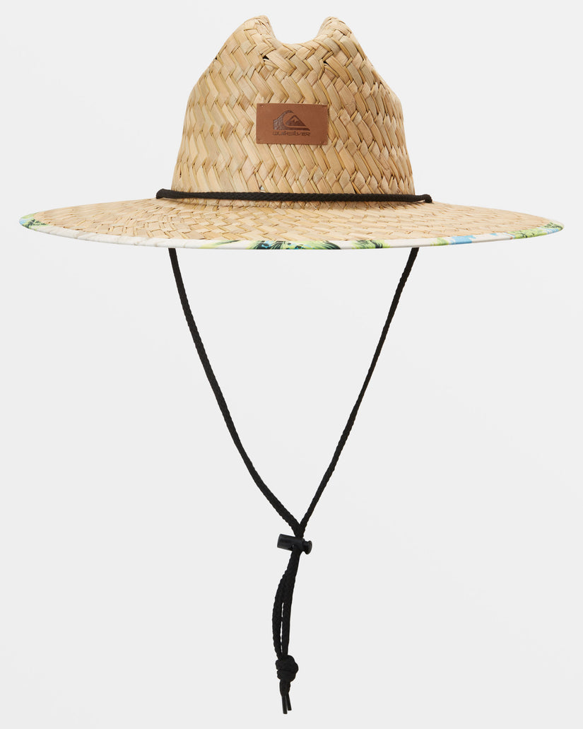 Pierside Print Sun Hat - Black/Black