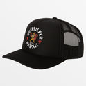 Hawaii Rooster Trucker Hat - Black